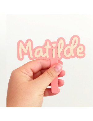 Custom name cake topper