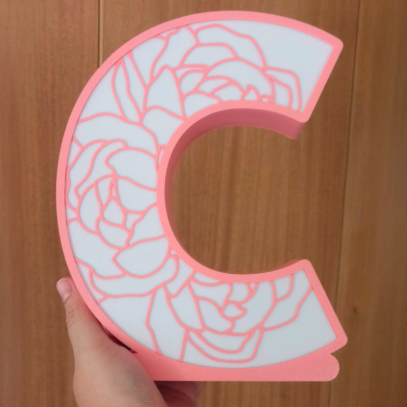 Letter night light