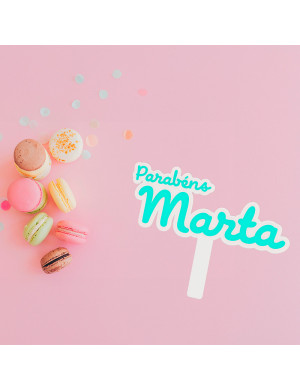Custom name cake topper
