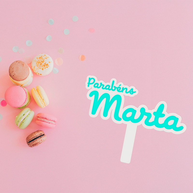 Custom name cake topper