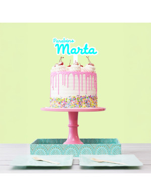 Custom name cake topper