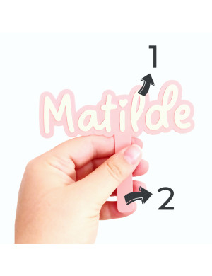 Custom name cake topper