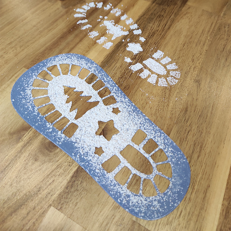 Stencil de Pegadas do Pai Natal – Cria Pegadas Mágicas no Natal | Kashi