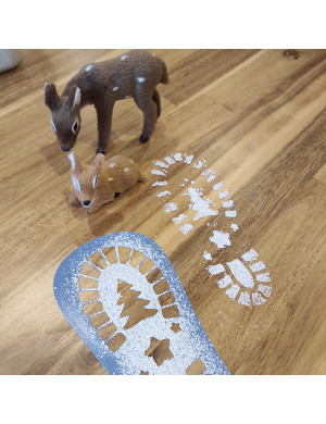 Santa Claus Boot Stencil