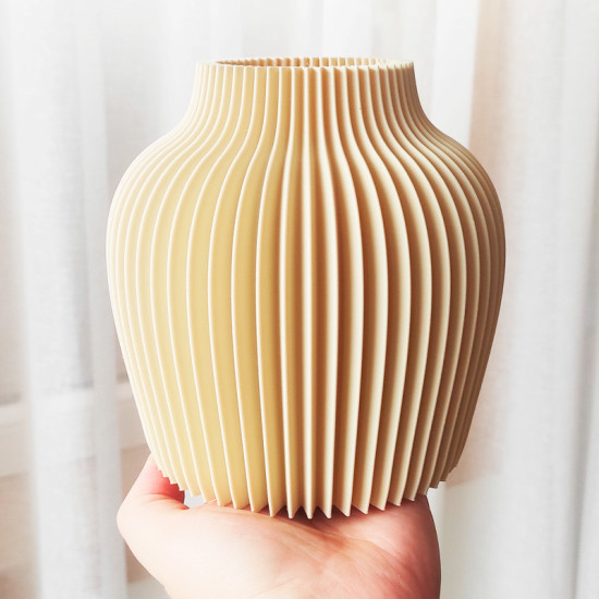 Modern Decorative Vase | Wave Design | 3 Sizes | Kashi